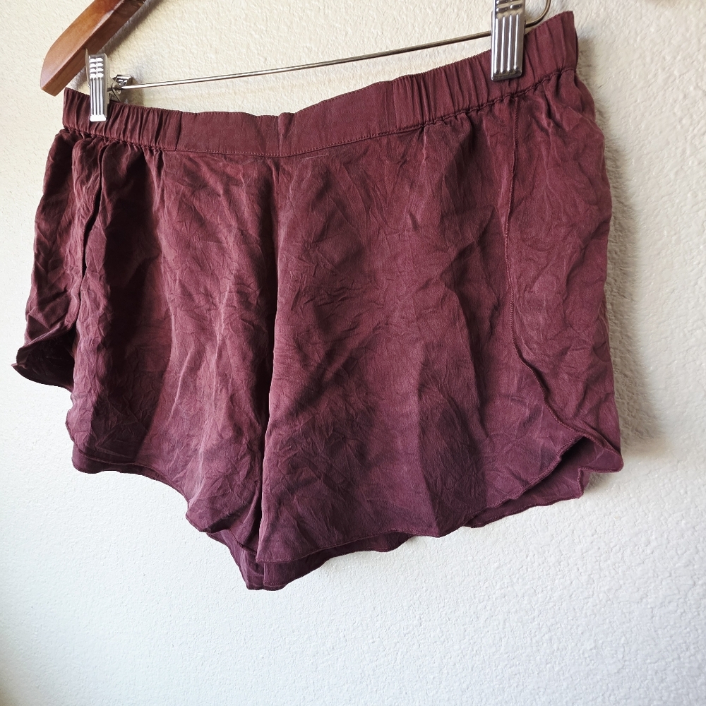 Lunya silk pajama shorts Sz LARGE - Picture 3 of 9